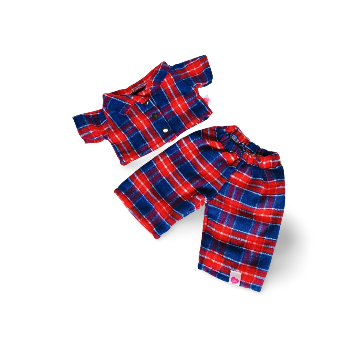 Pijama Cuadros Azul con Rojo