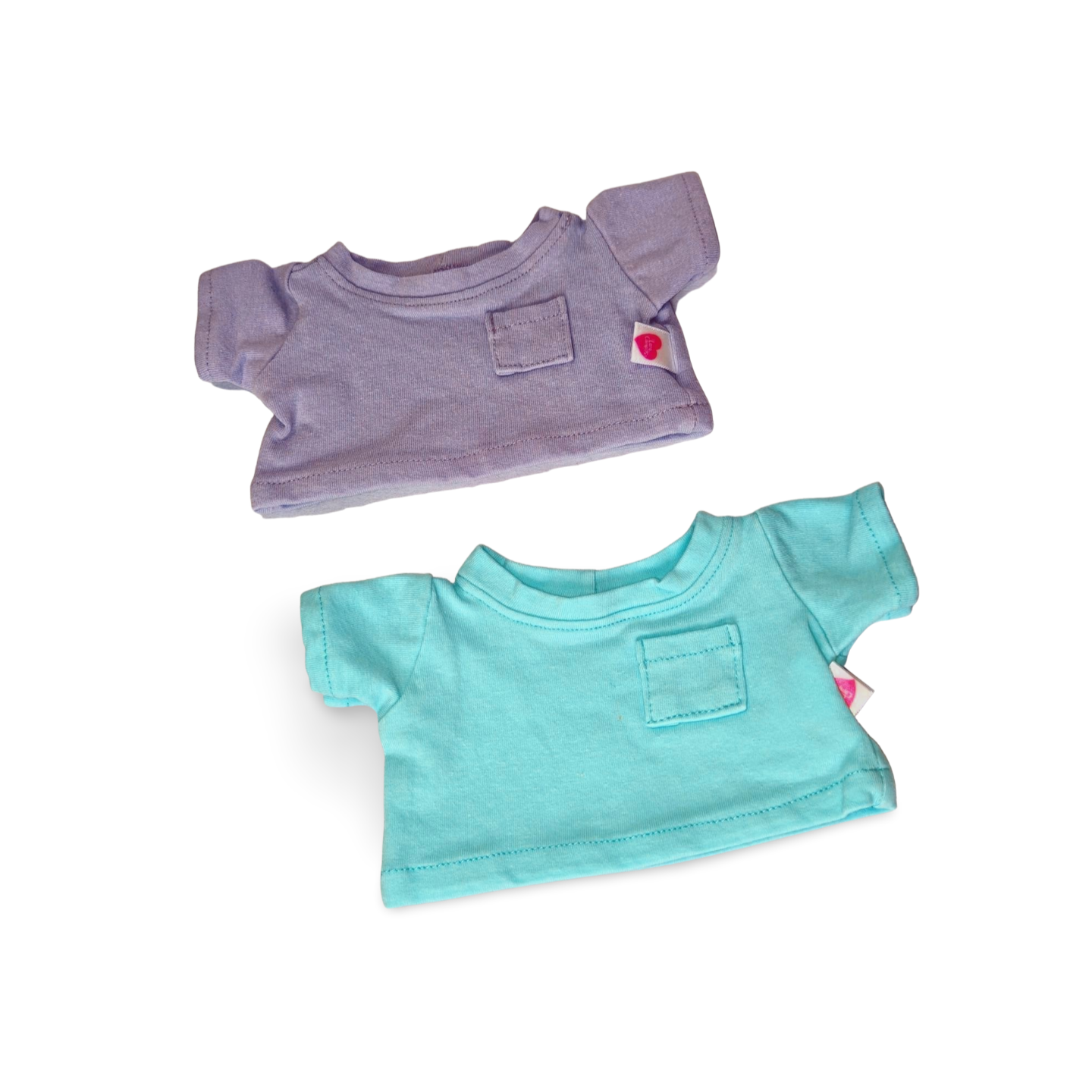 Set playeras aqua y lila