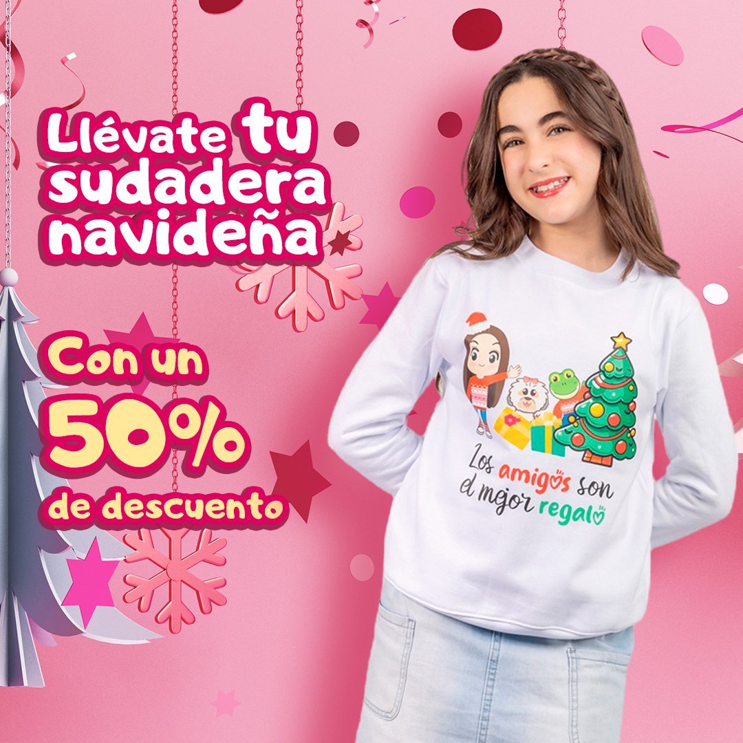 Sudadera Blanca Navidad